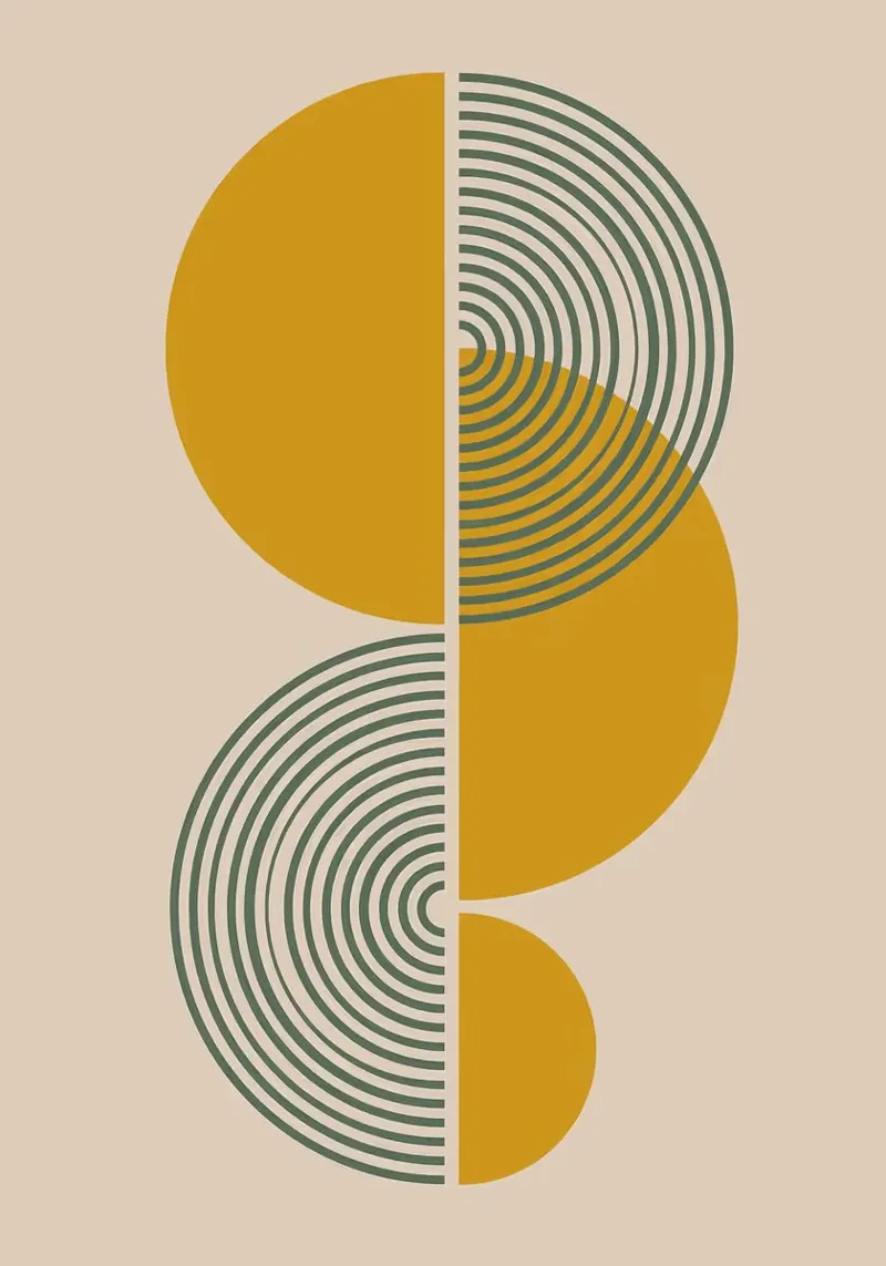 Arte geometrica astratta 1 poster da MinimalistDesign