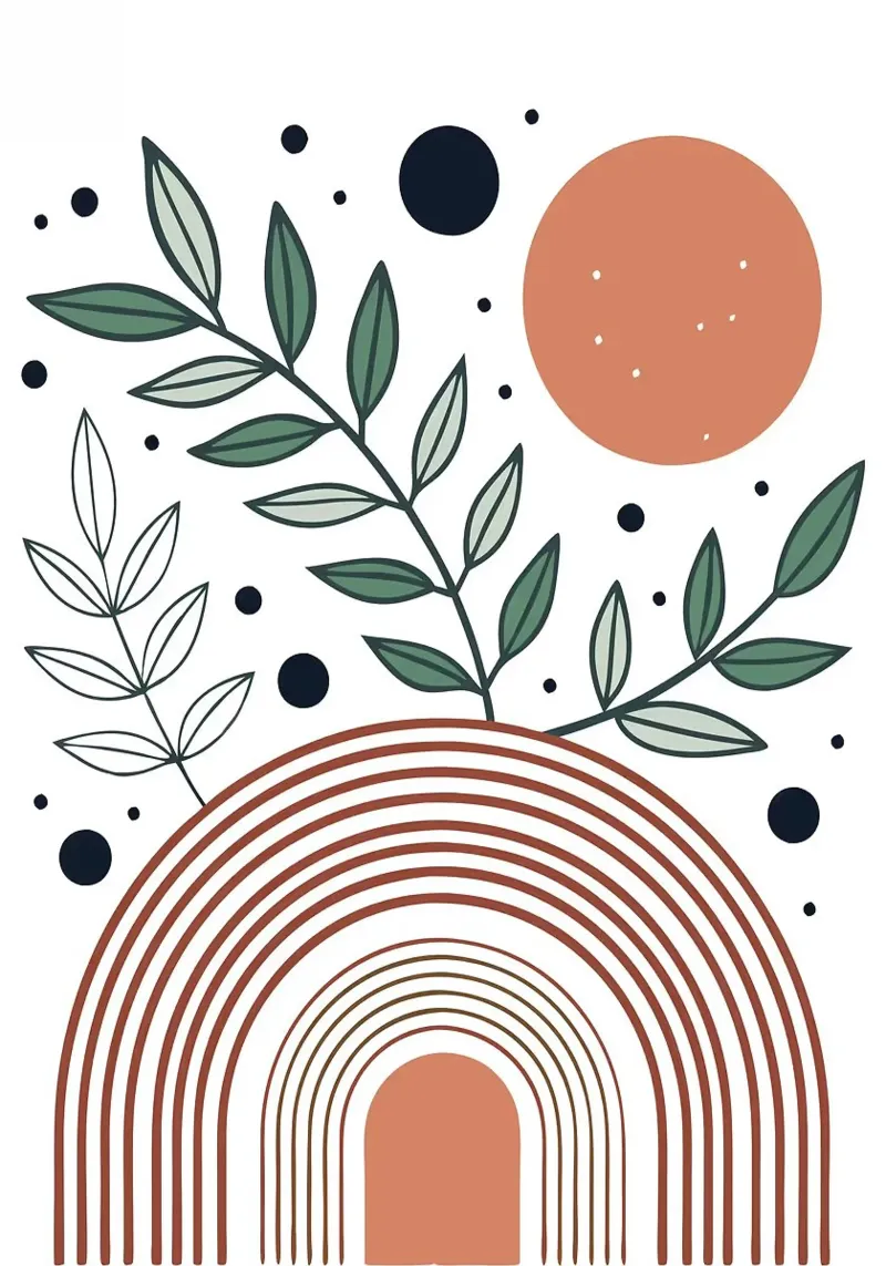 Arcobaleno Boho pellicola backlit da MinimalistDesign