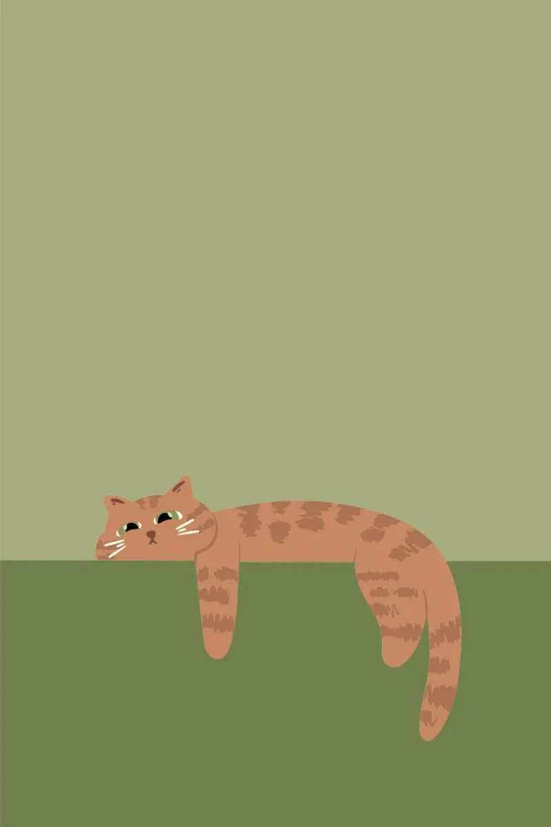 ginger cat lazy canvas by animal story home