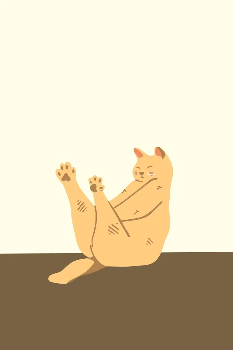 cartoon cat playing canvas by animal story home