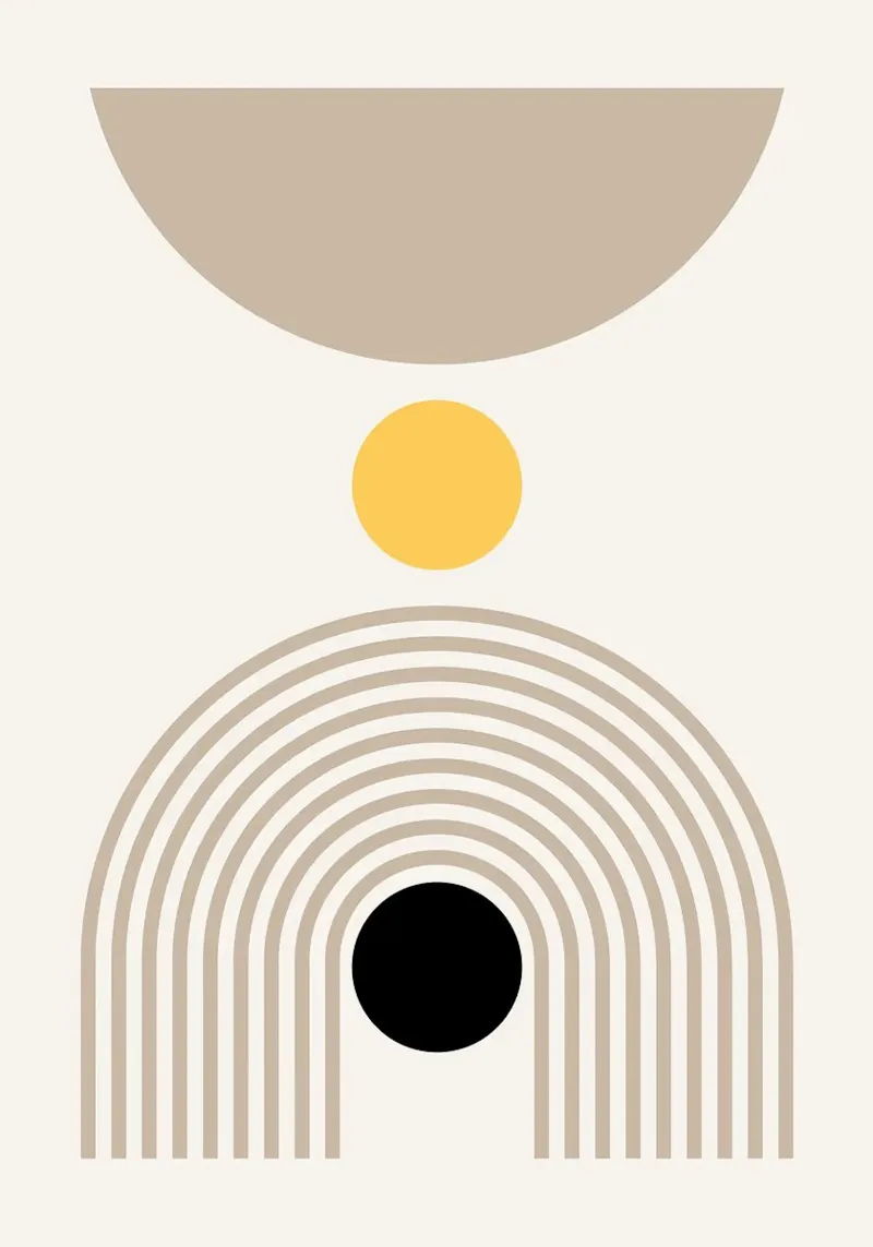 Stampa d'arte geometrica astratta plexiglass da MinimalistDesign