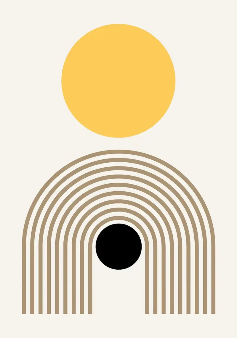 Arte geometrica astratta pellicola backlit da MinimalistDesign