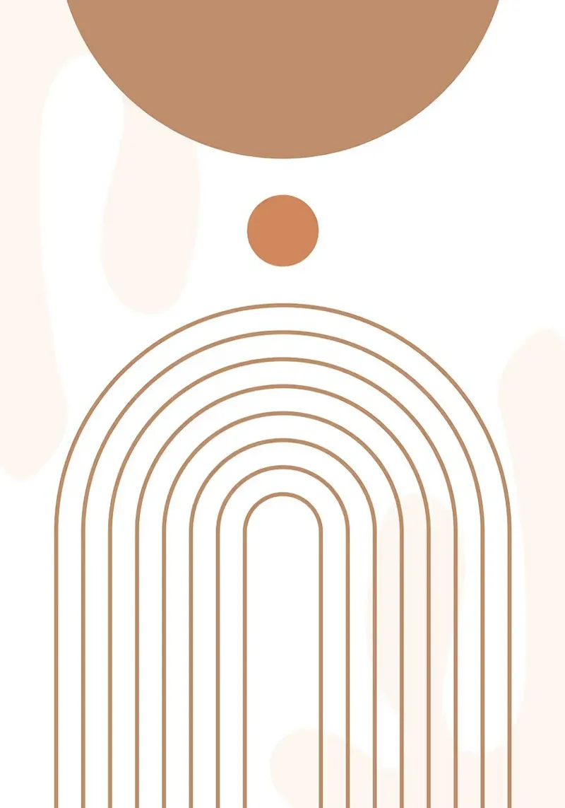 Minimal Abstract Arches 3 canvas by MinimalistDesign