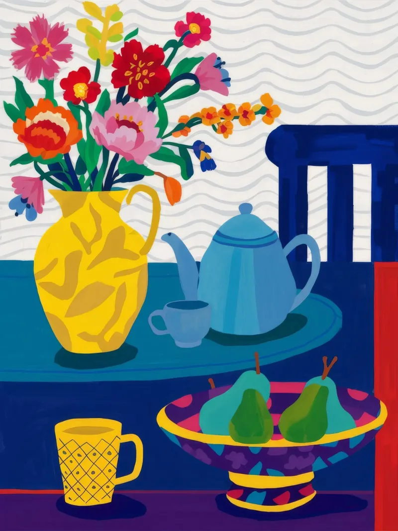 Teal Teapot Repose alu-dibond by Fable Tempa