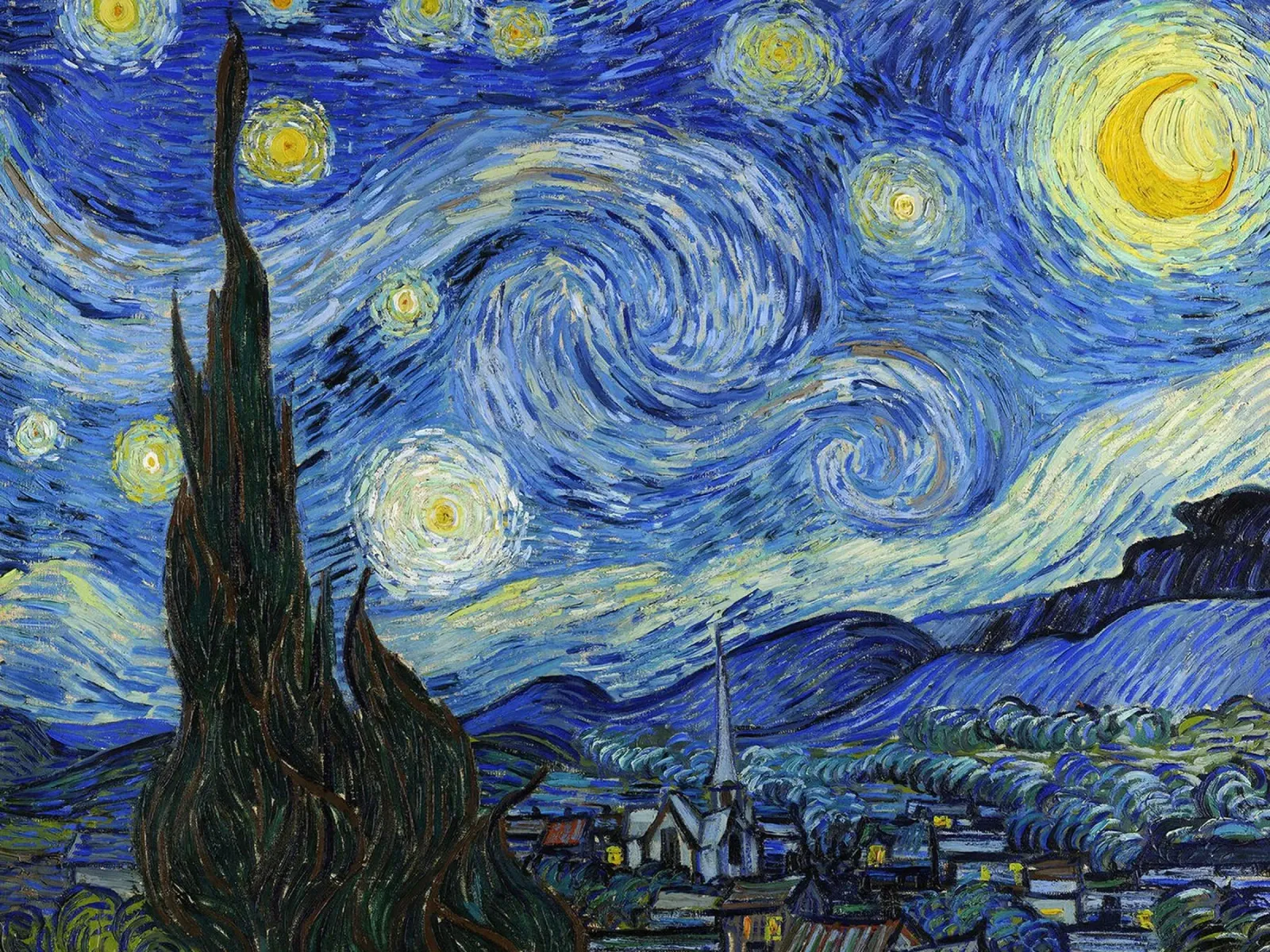 Starry Night acrylic glass by ashcraft shop