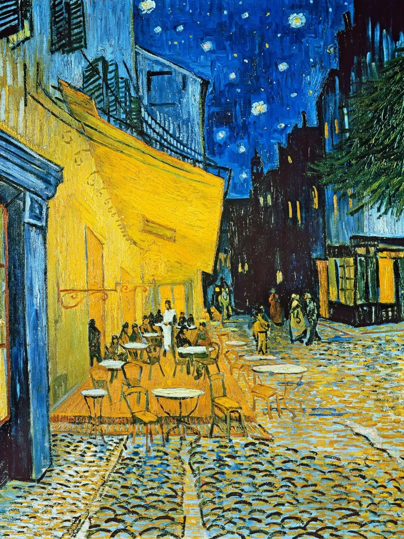 Terrazza di un caffè di notte alluminio dibond da ashcraft shop