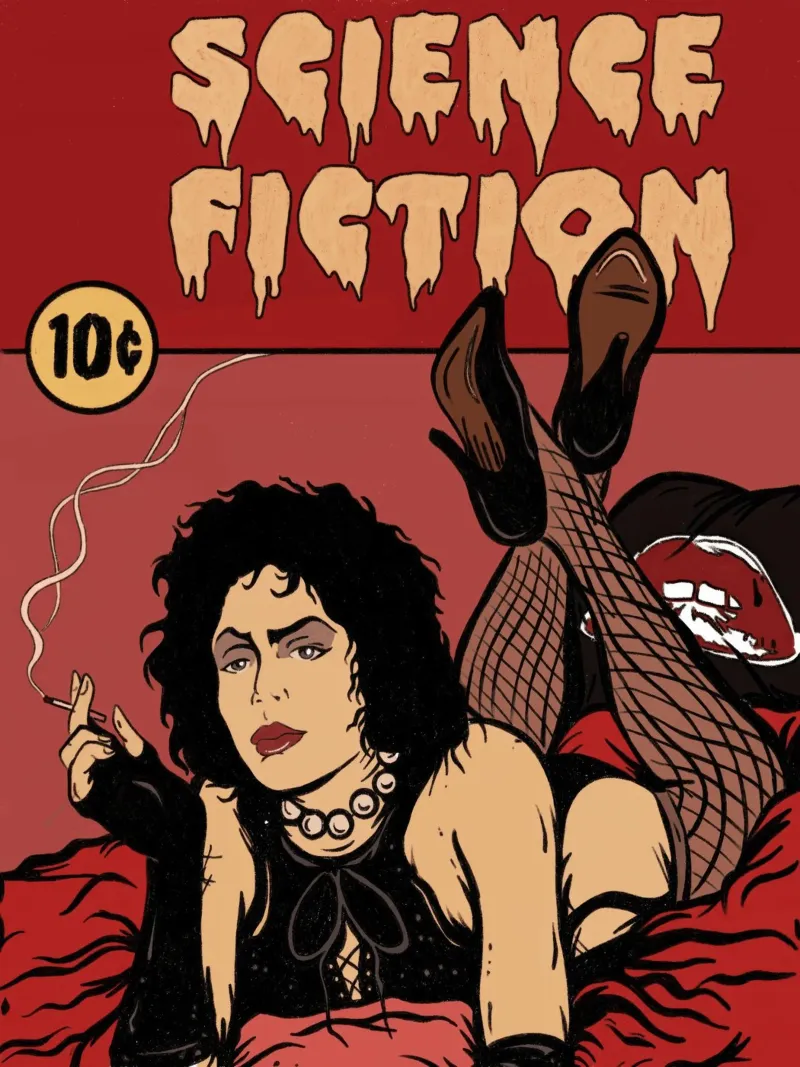 Frank N Furter x Pulp Fiction pellicola backlit da lucasmeier