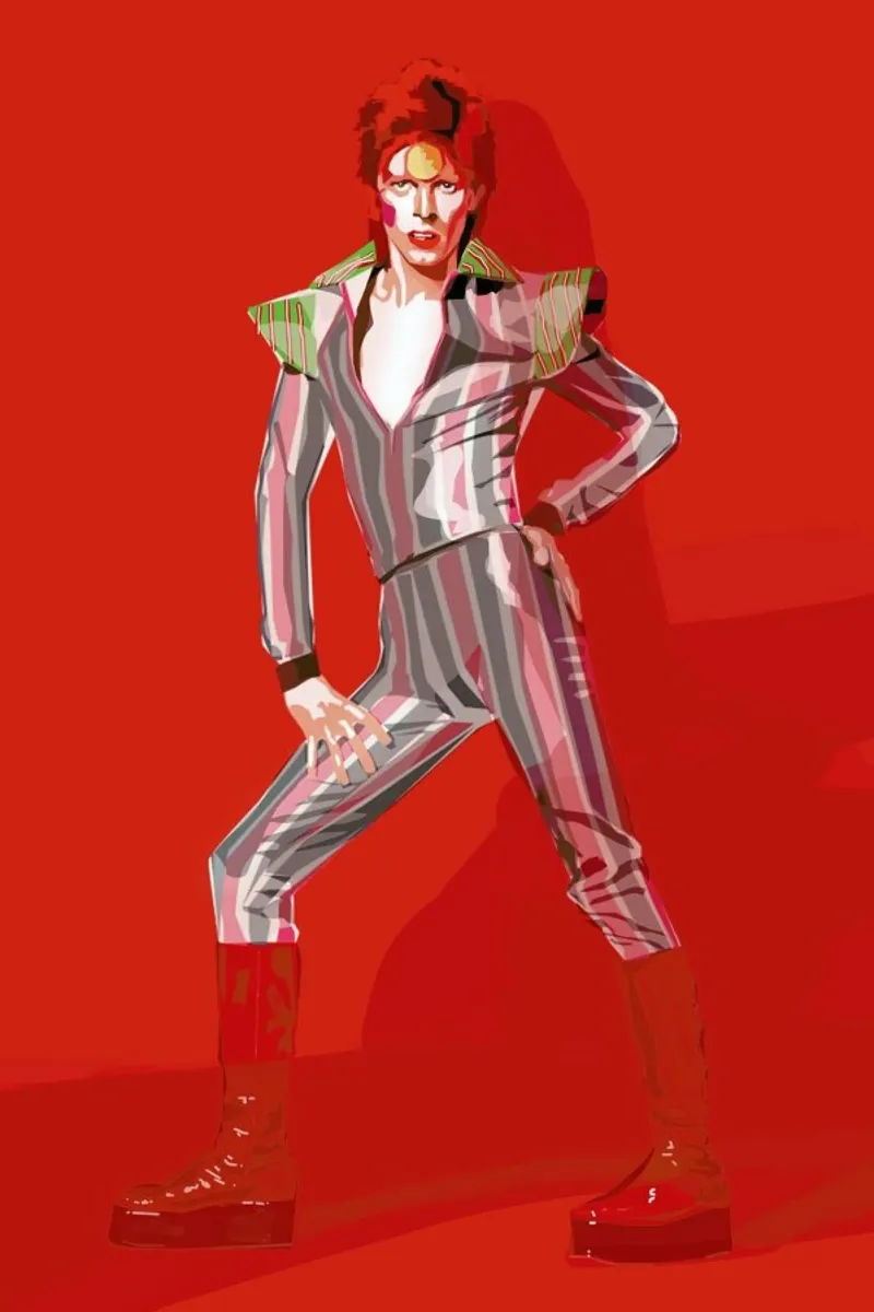 David Bowie pellicola backlit da Agnes KR Patience
