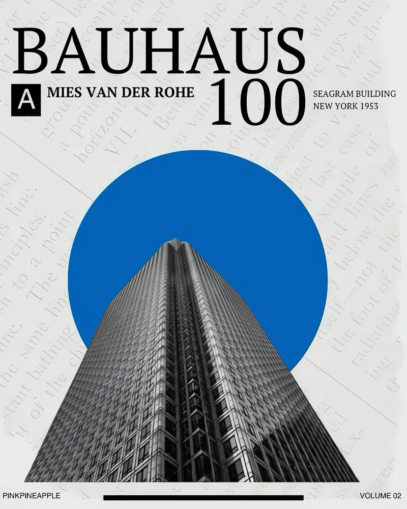Bauhaus poster con telaio in plastica da Brooke