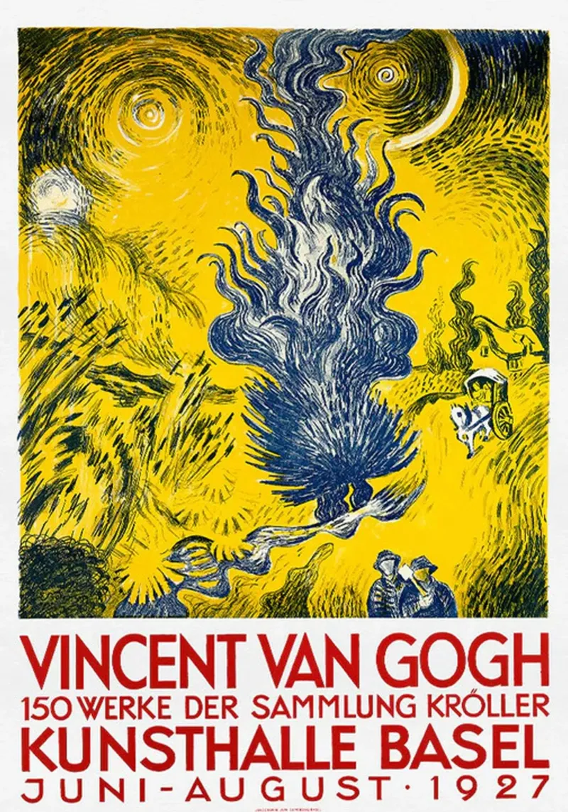 Vincent van Gogh - Kunsthalle di Basilea pellicola backlit da ashcraft shop