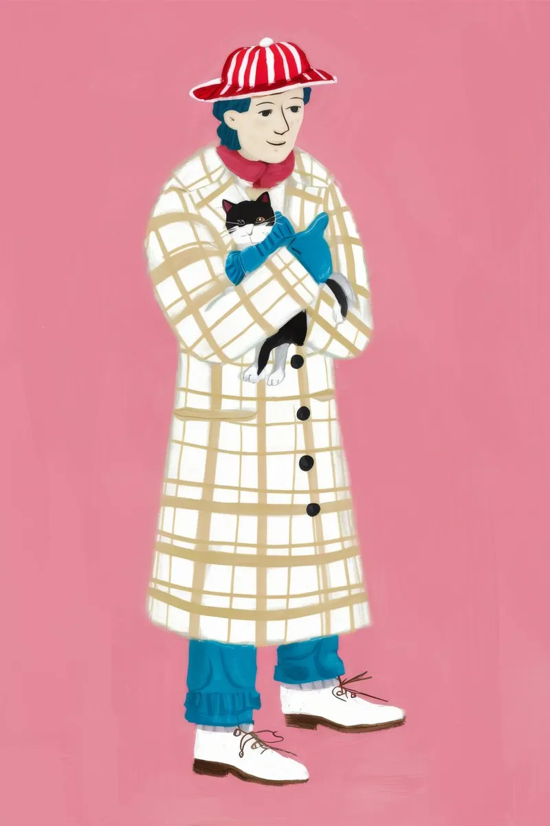 Detective in rosa poster con telaio in plastica da Tiga Bersama