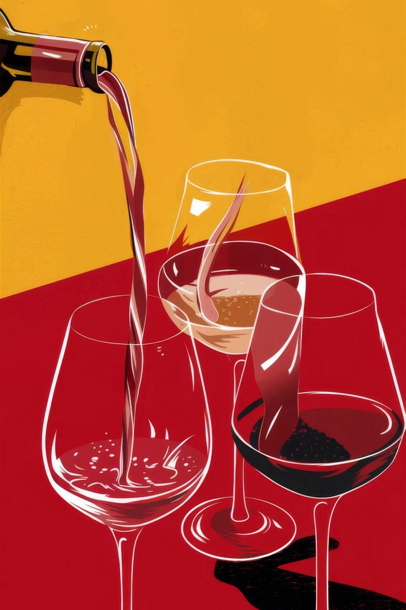 Pouring Red Wine poster by Tiga Bersama