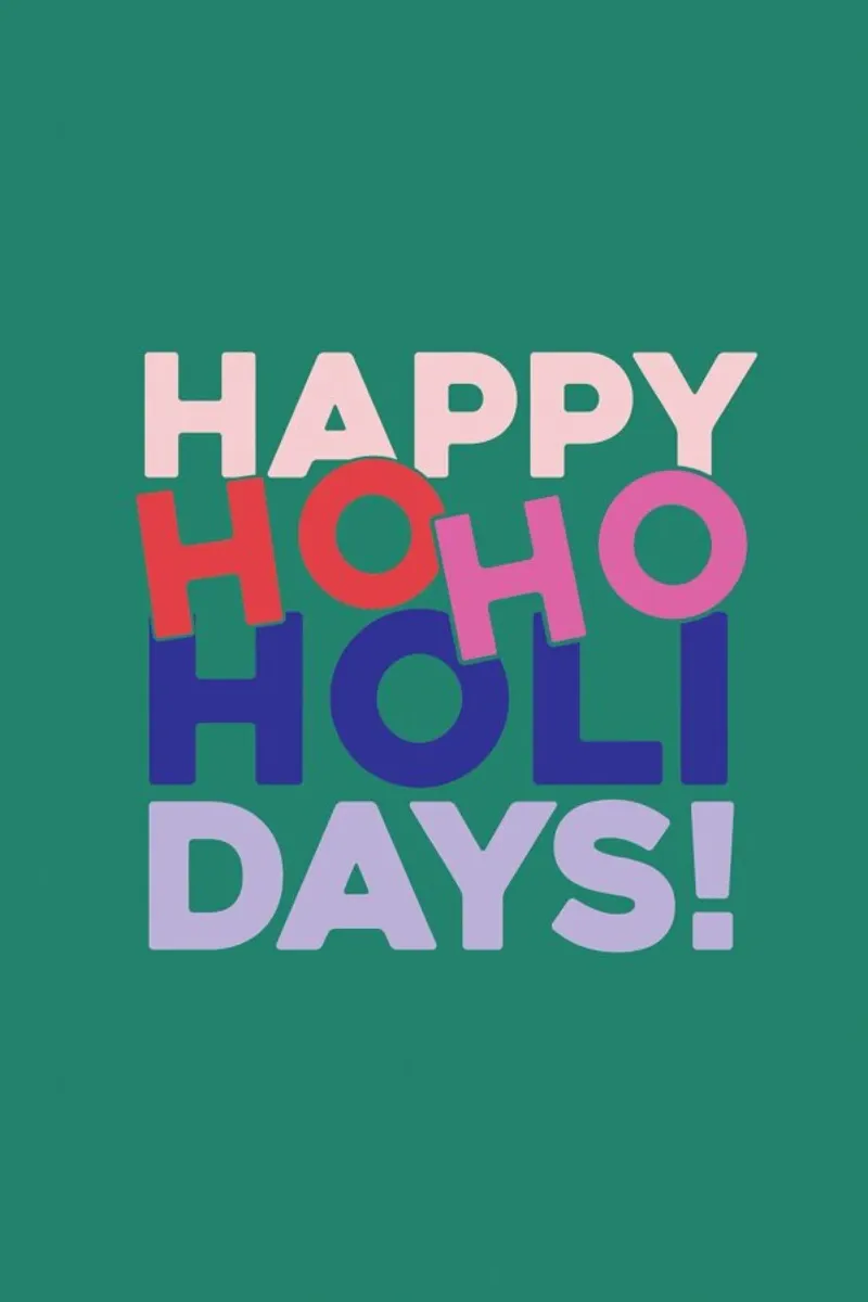Hohoholidays pellicola backlit da XOXO Arte