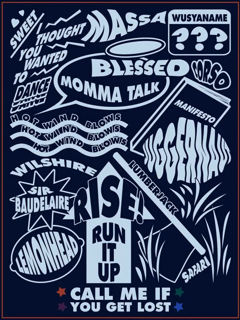 Call Me If You Get Lost Poster pellicola backlit da edanfargol