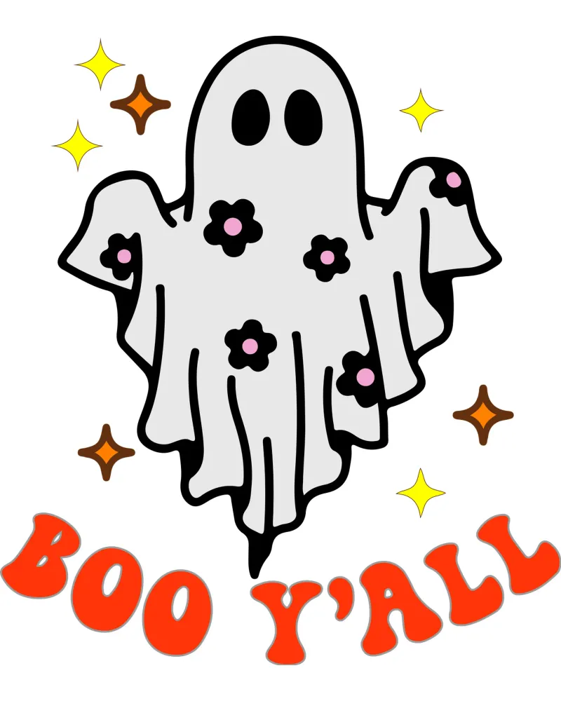 boo y all grappig halloween aluminium-dibond van ersanim