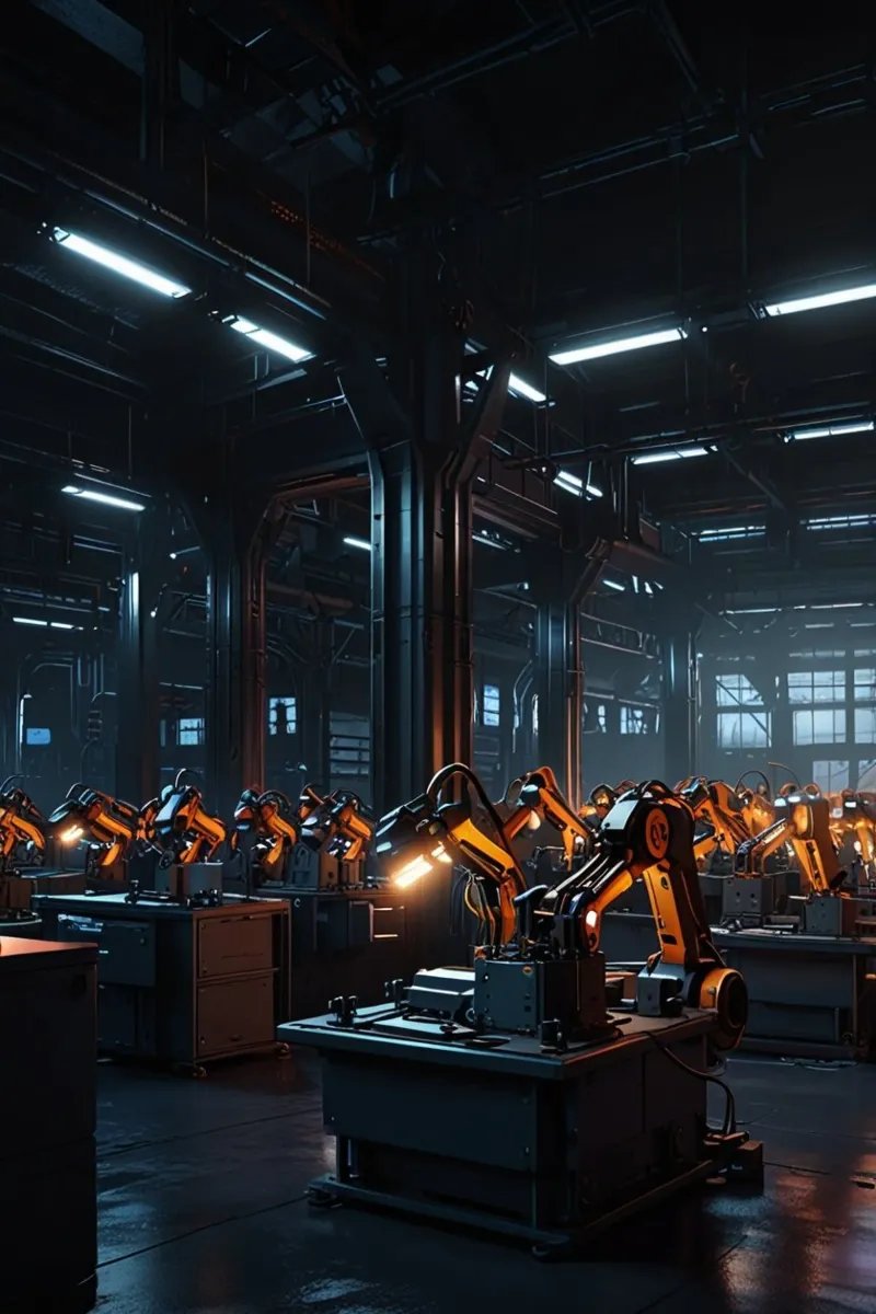 automated factory canvas by van hellen