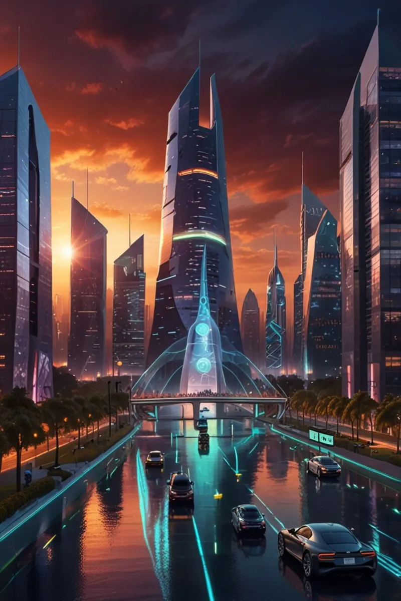 futuristic smart city hahnemühle by van hellen