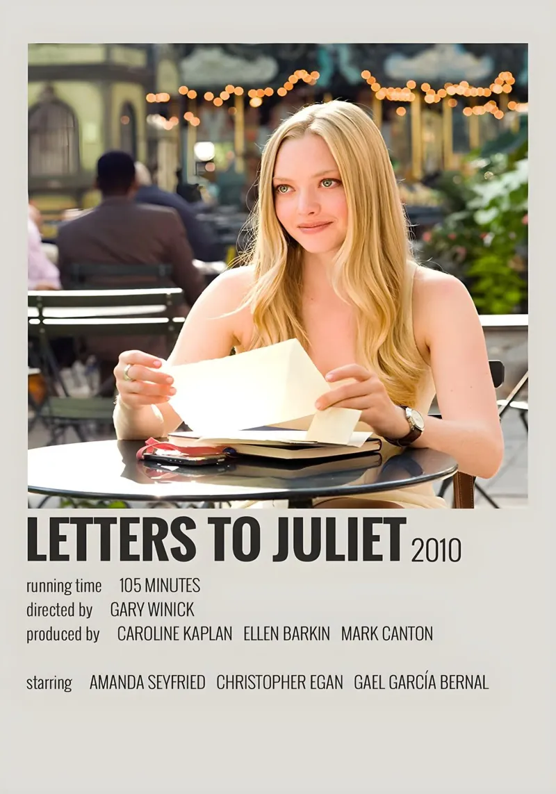 LETTERS TO JULIET 2010 pellicola backlit da MVFminimalist
