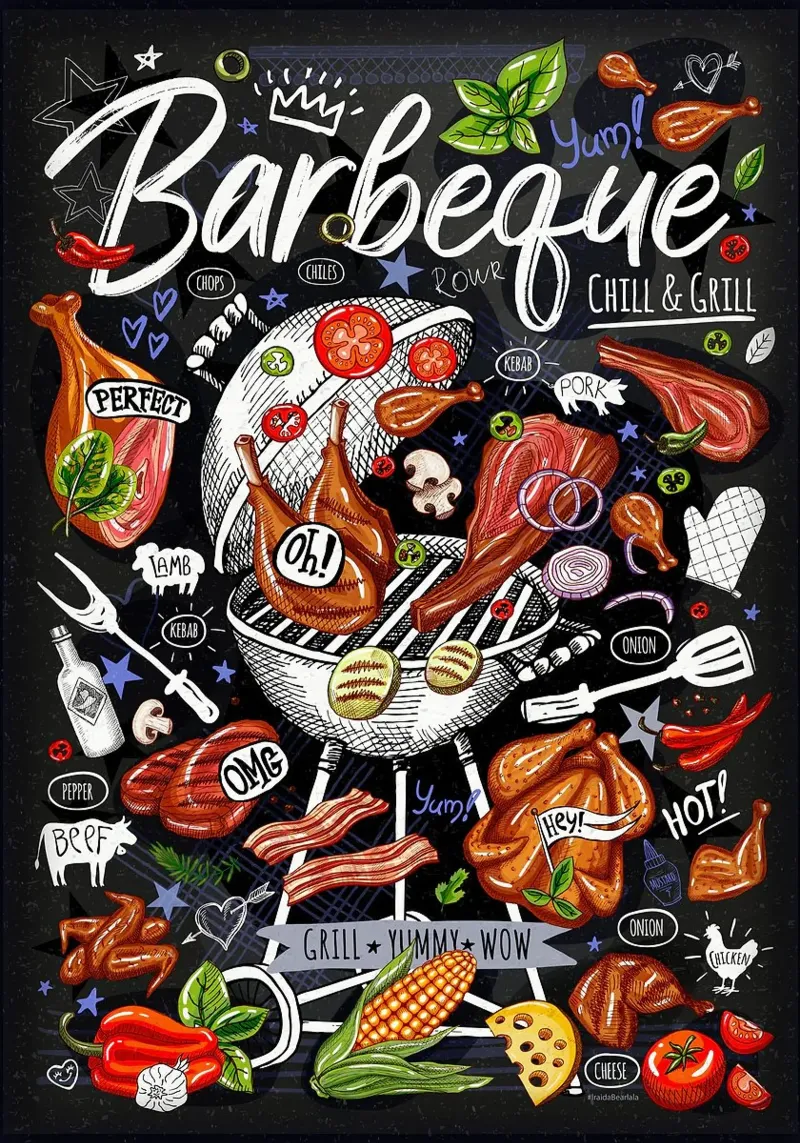 Cucina ristorante poster da Patrick J Curtis