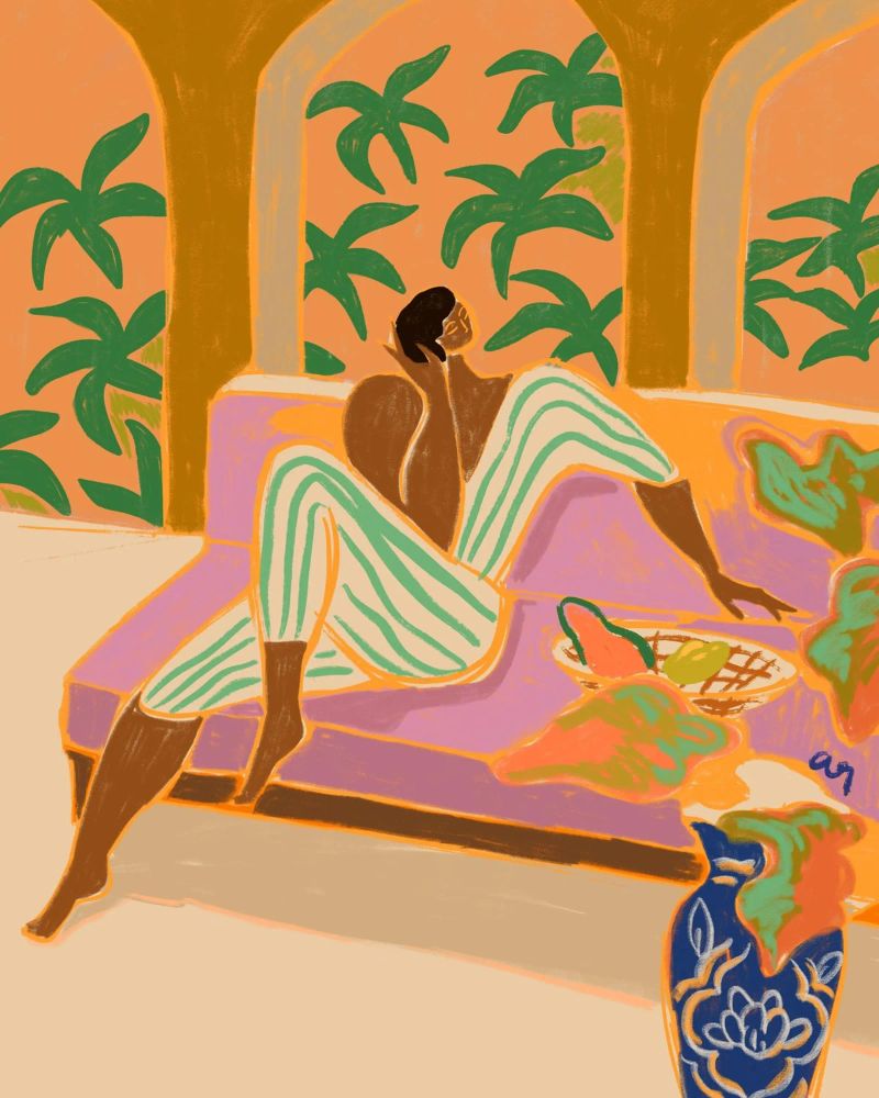Twillight Lounge Poster von Arty Guava