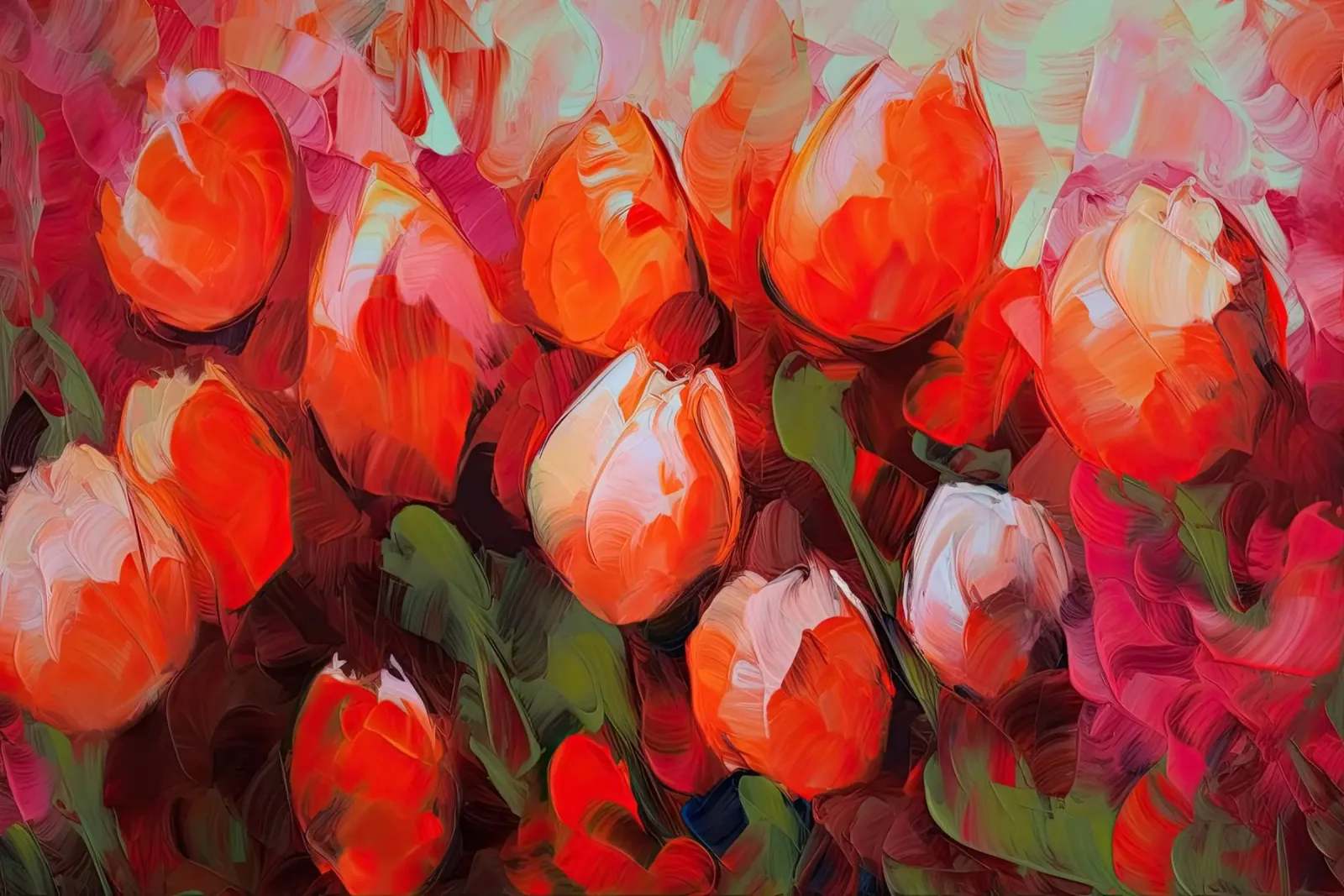 Muurkunst van Imagine canvas met Baklijst van Imagine
