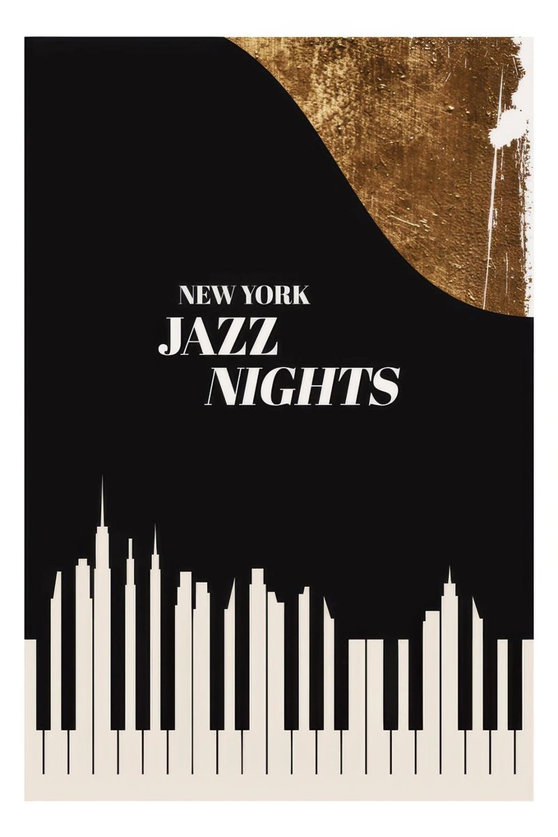 Cubistika - NY Jazz Poster von Bestposter