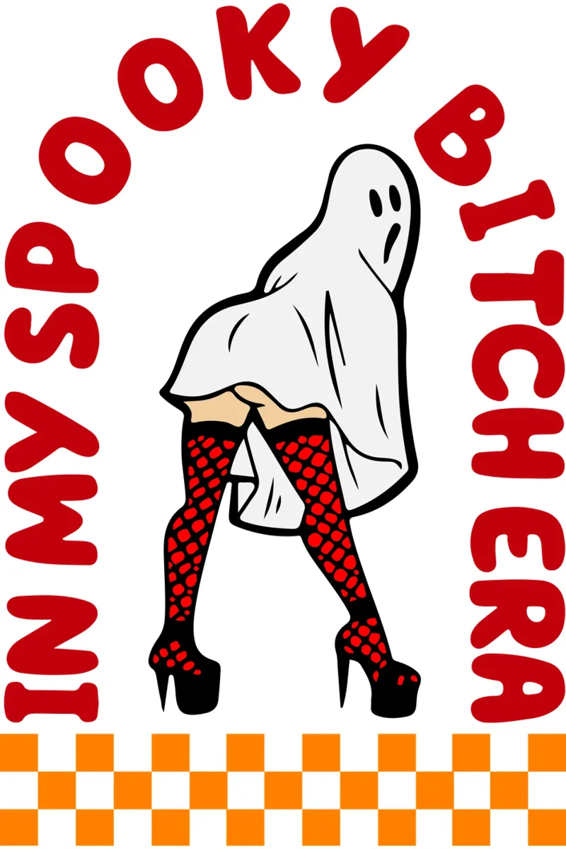 sexy gost funny halloween poster con marco de plástico de ersanim