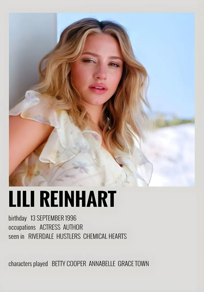 LILI REINHART pellicola backlit da MVFminimalist