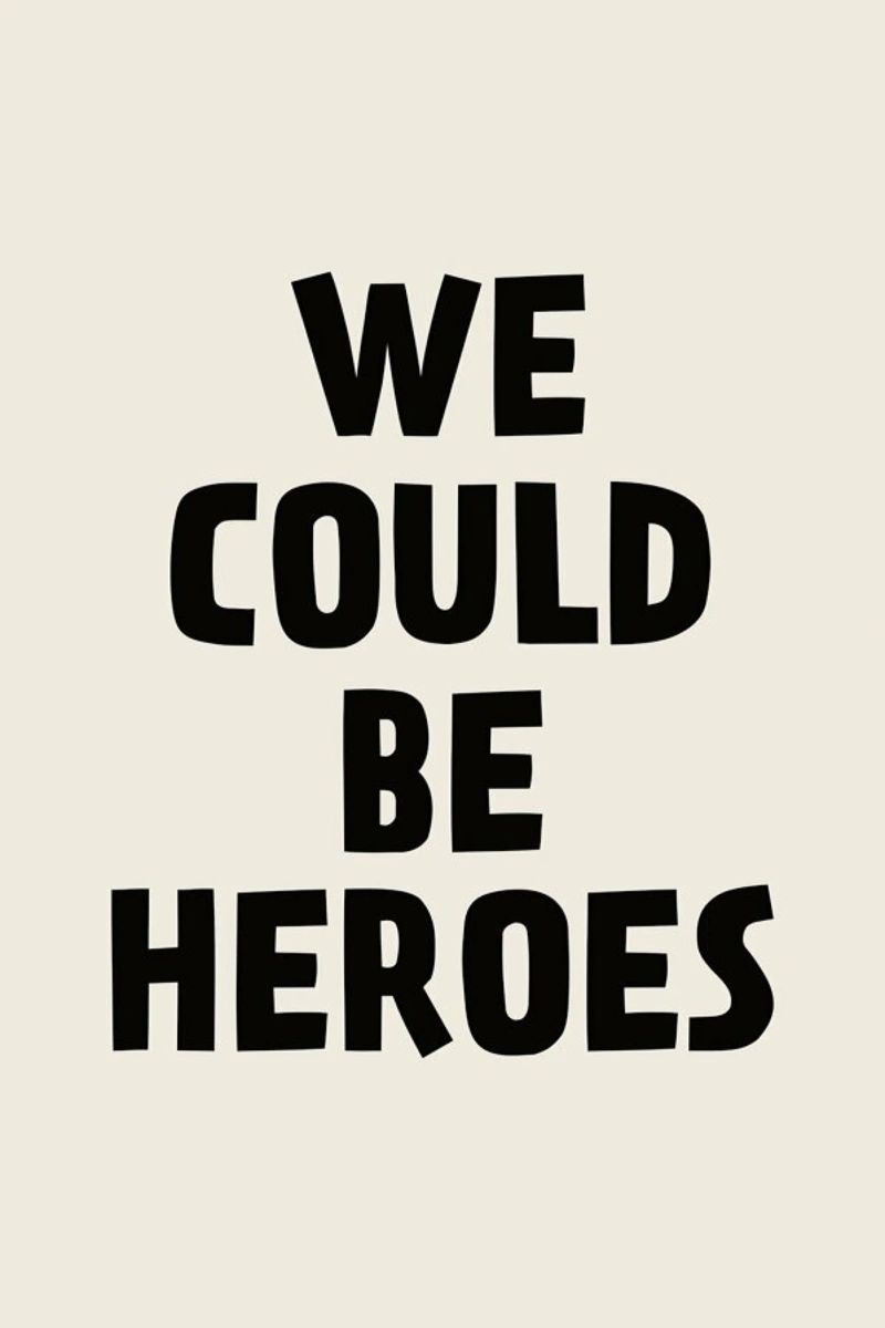 We Could Be Heroes alluminio dibond da The Native State