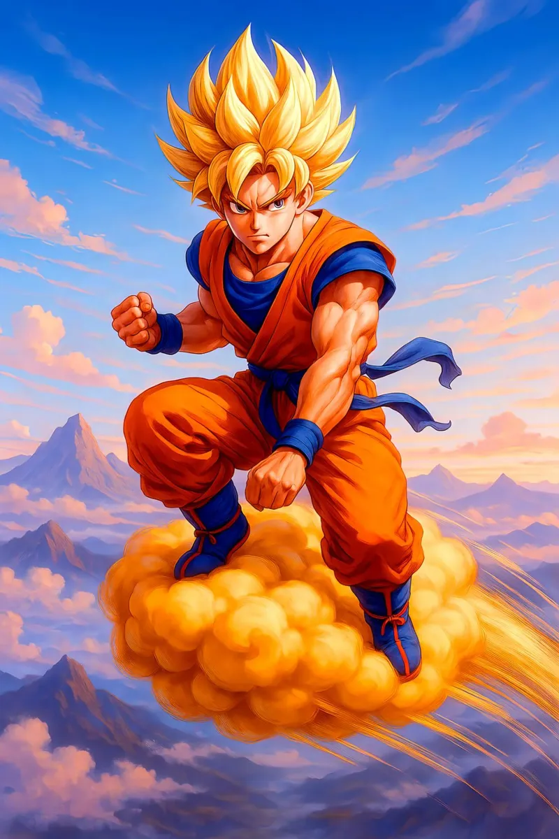 Son Goku pellicola backlit da Indah Creative