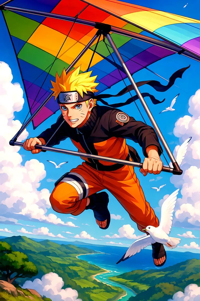 Naruto Uzumaki alluminio dibond da Indah Creative