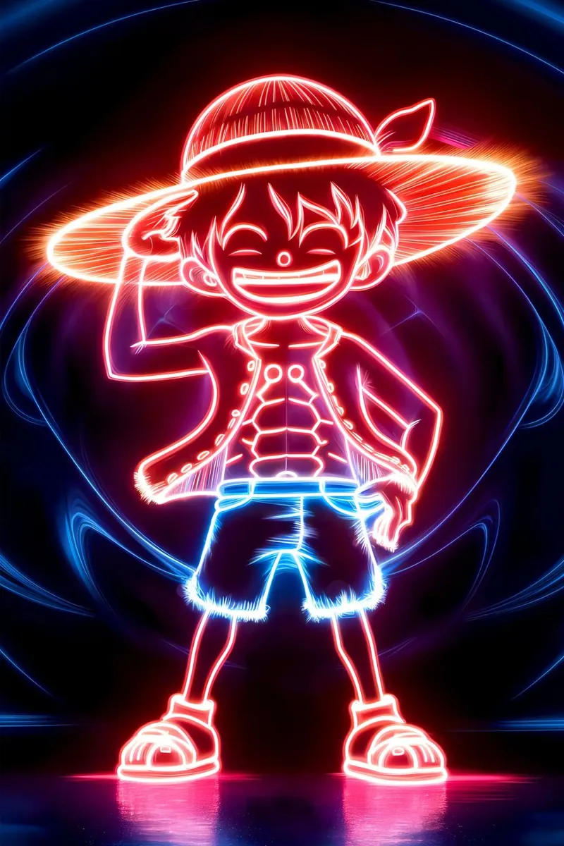 Monkey D. Luffy carta hahnemühle da Indah Creative