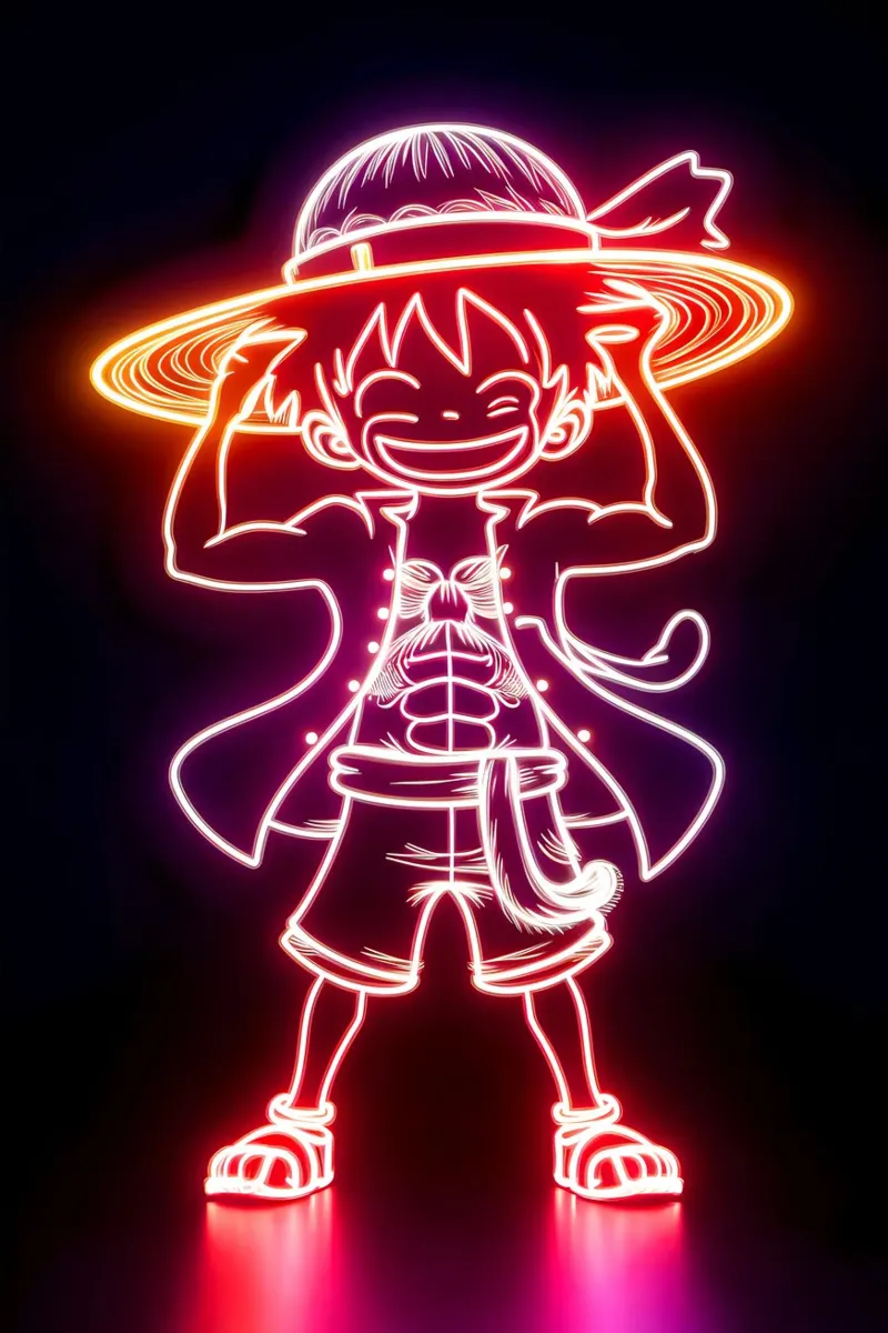 Monkey D. Luffy pellicola backlit da Indah Creative