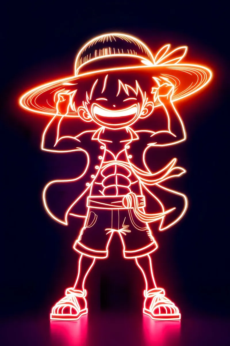 Monkey D. Luffy pellicola backlit da Indah Creative