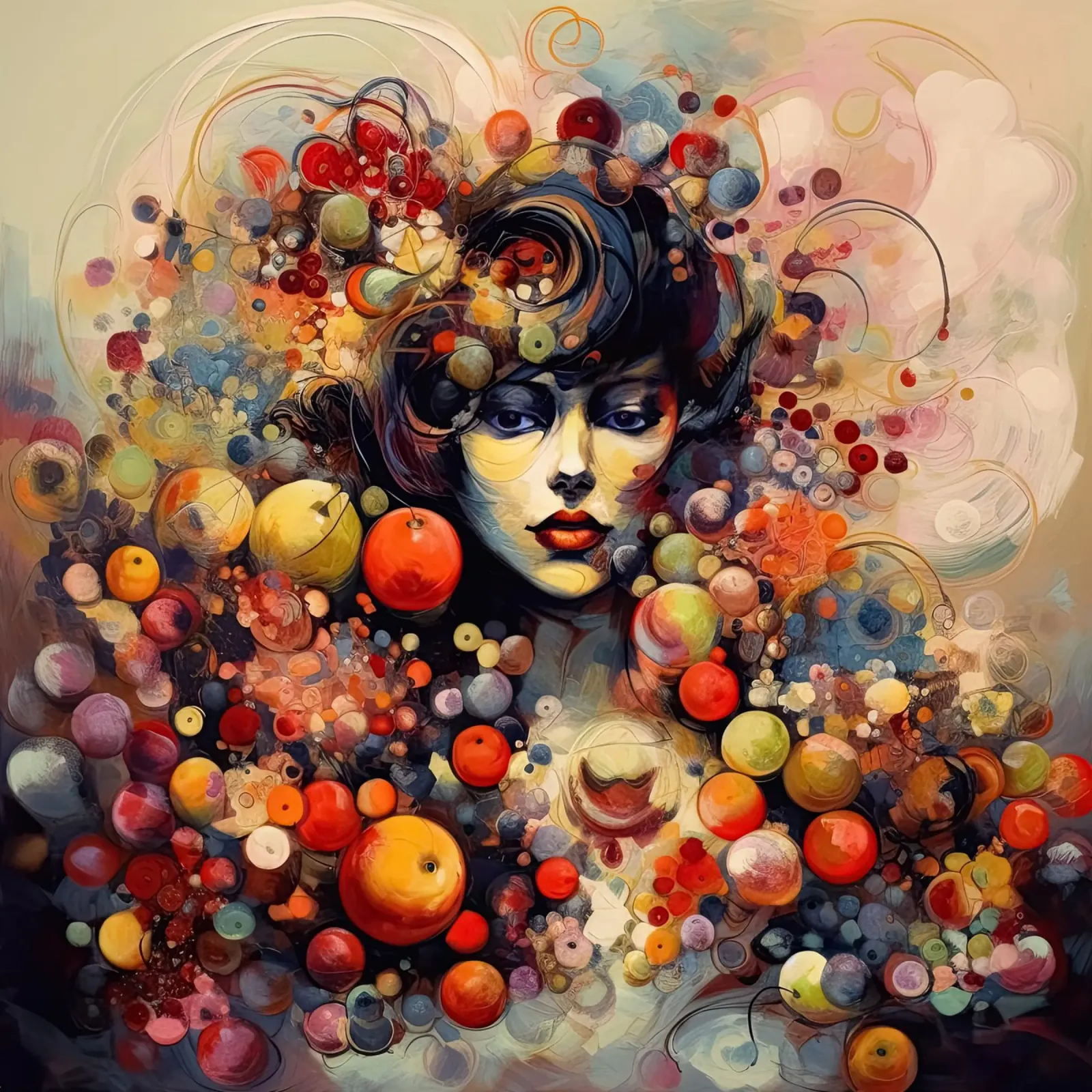 Muurkunst van Imagine canvas met Baklijst van Imagine