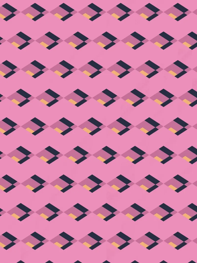 Diamante rosa a zig zag pellicola backlit da Little Dean