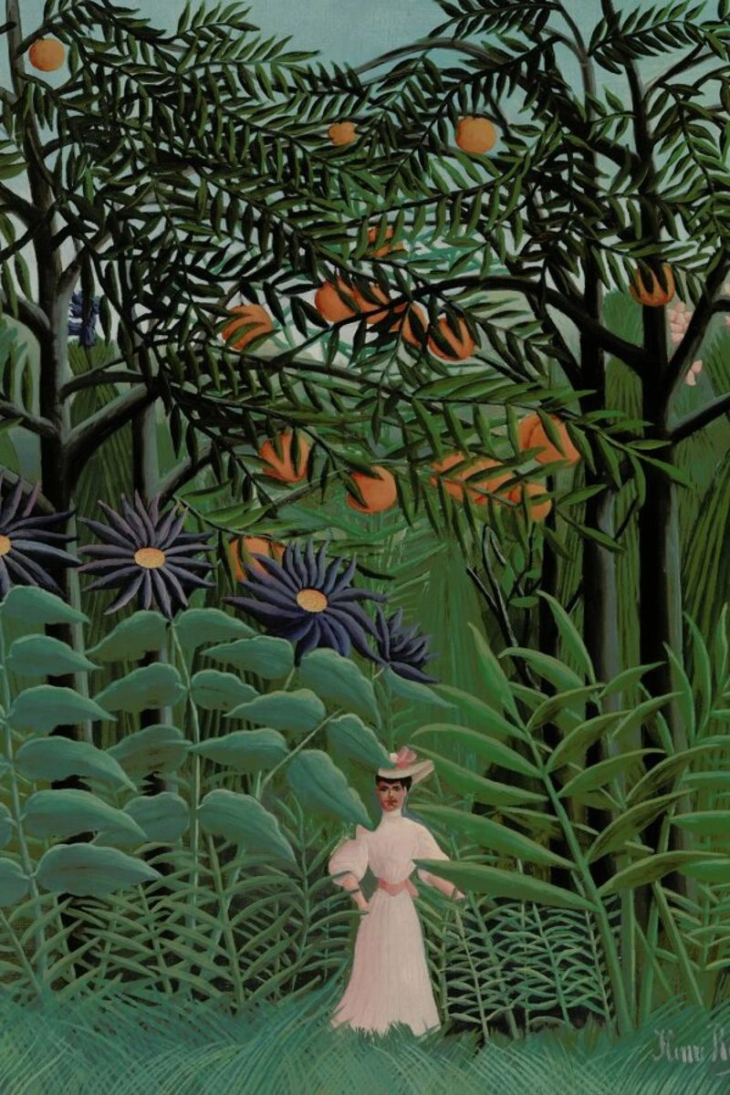 Rousseau - Woman Walking in an Exotic Forest poster da ARTOTHEK