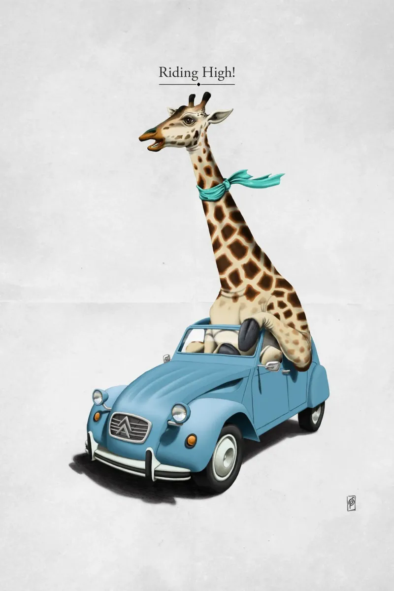Riding High (Titled) poster da Rob Art | Illustration