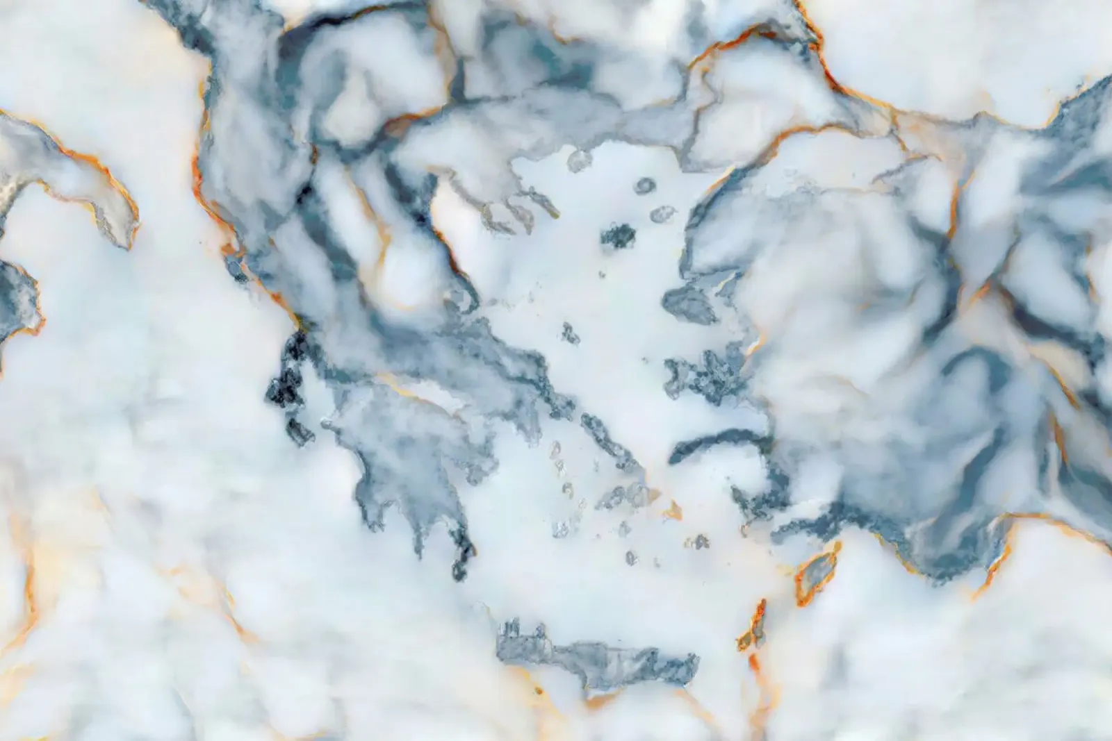 Greece Marble Map poster con telaio in plastica da Octavian