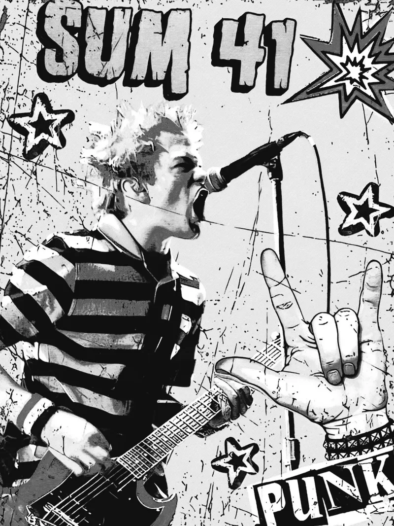 sum 41 band art pellicola backlit da vanhesling