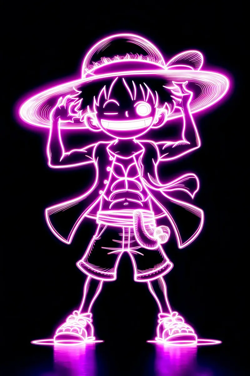 Monkey D. Luffy pellicola backlit da Agus Creative