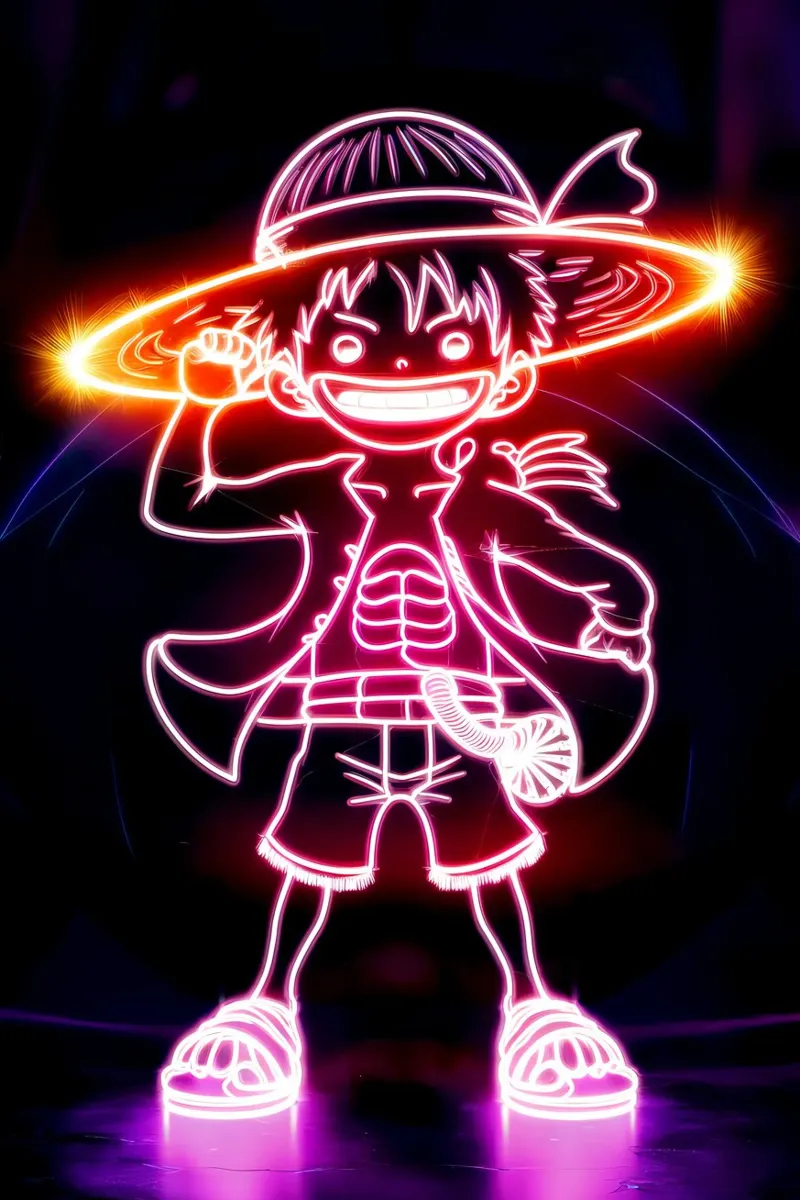 Monkey D. Luffy carta hahnemühle da Agus Creative
