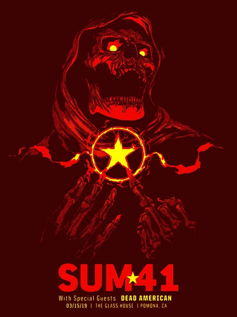 sum 41 band art pellicola backlit da vanhesling