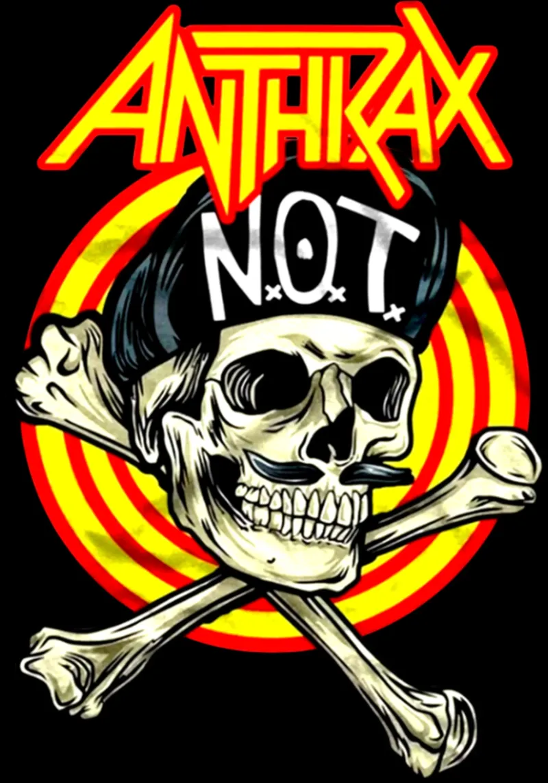 Banda Vintage Rock Anthrax carta hahnemühle da https://www.juniqe.com/uk/shop/Henndraws