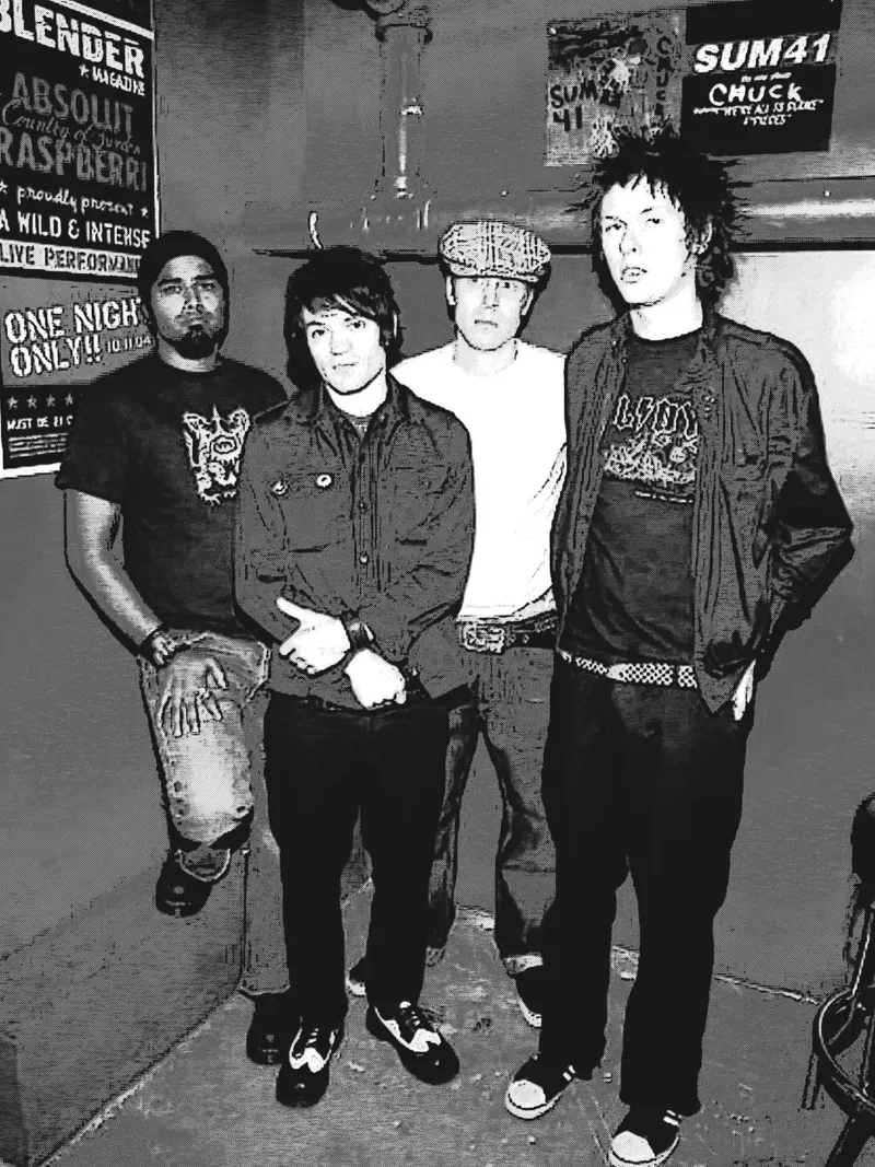 sum 41 band art pellicola backlit da vanhesling