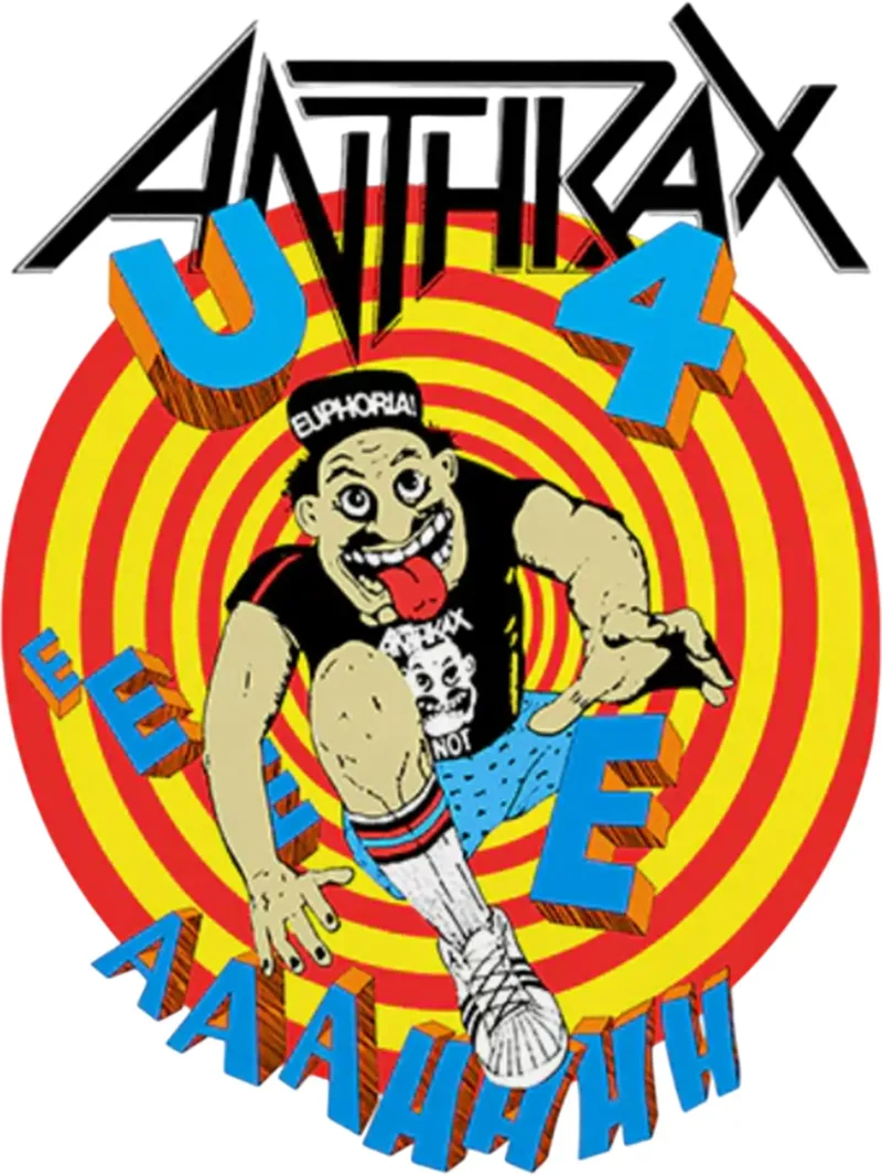 Retro Anthrax Band anni '90 pellicola backlit da https://www.juniqe.com/uk/shop/Henndraws