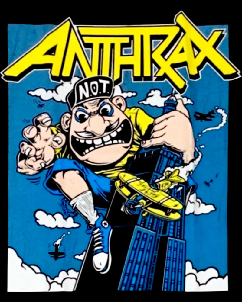 Stile classico dei cartoni animati - Anthrax Band pellicola backlit da https://www.juniqe.com/uk/shop/Henndraws