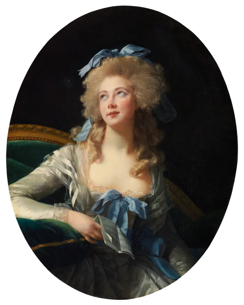 Ritratto di Madame Grand di Élisabeth Louise Vigée Le Brun poster con telaio in alluminio da Jolie Prints