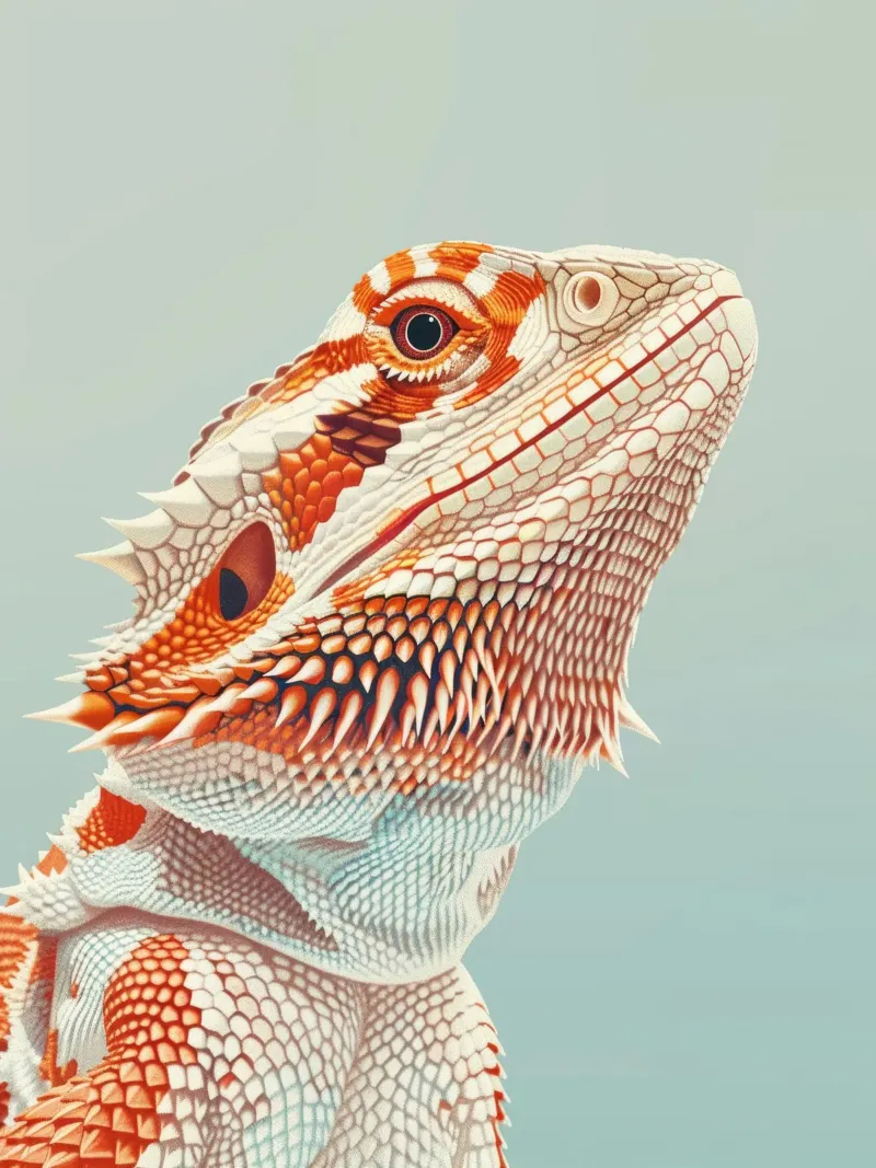 dragon barbu, mettant en valeur sa férocité et sa beauté. poster de DesignDoodle