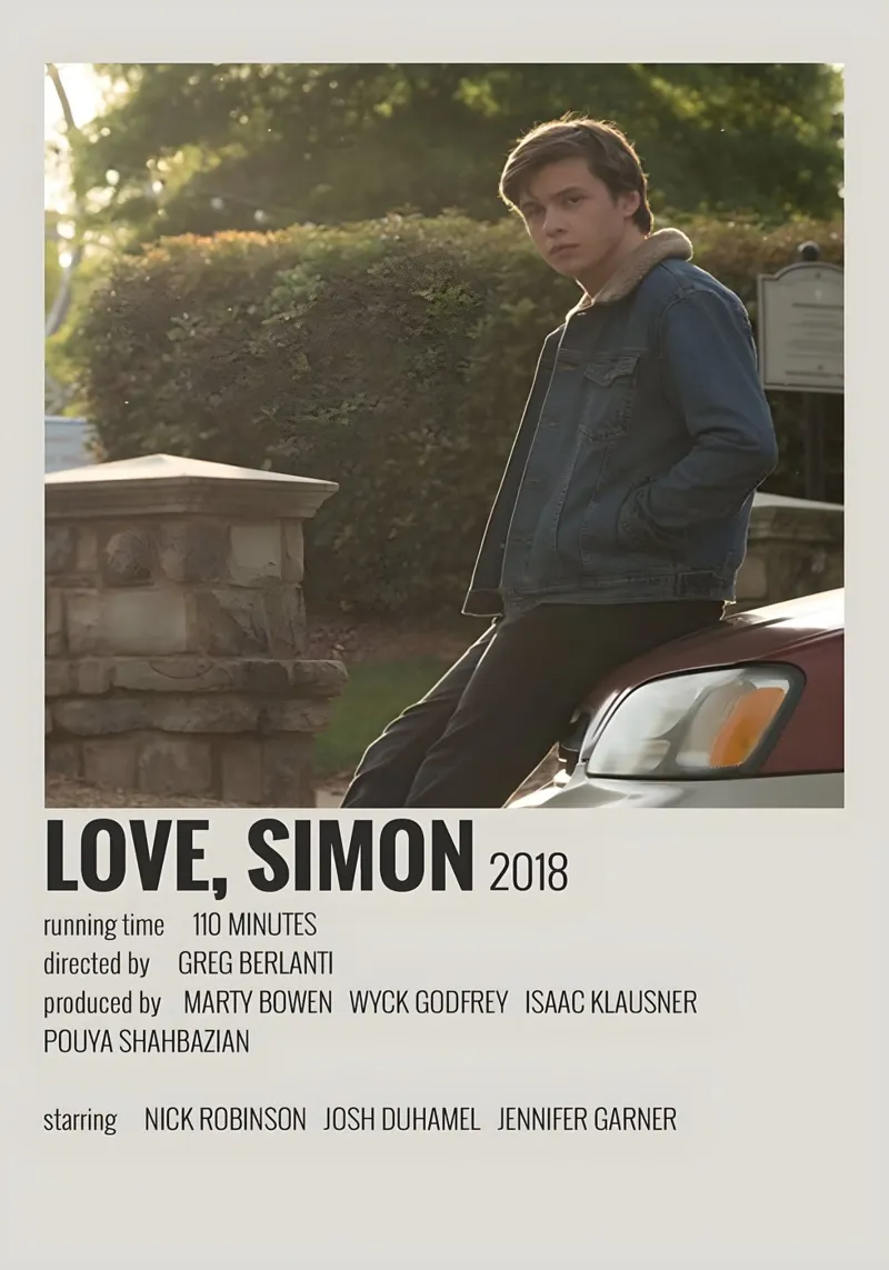 LOVE SIMON 2018 poster da MVFminimalist
